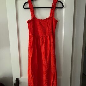 Orange Sleeveless Dress